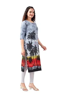 Womens Regular Fit Crepe Aline Kurti-thumb3