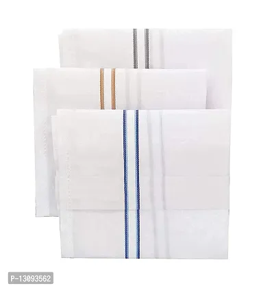 ANTONIA Plain 12 Pcs Handkerchief for Men, 12 Piece Set, Cotton-thumb5