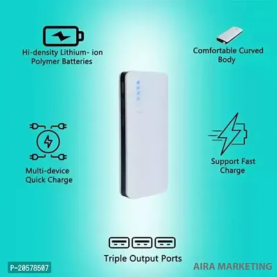 20000mAh  Lithium-ion Power Bank | One Input, Triple Output | Fast Charging, USB Cable Included