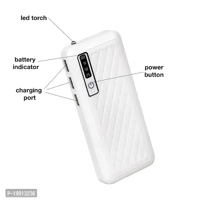 10000mAh Slim Power Bank, 3 Output, Quick Charge, Multi-Layer Protecti