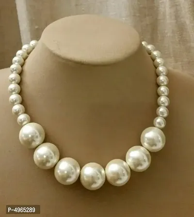 Glass pearls western partywear necklace