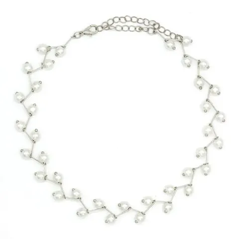 Trendy Stylish Glass Pearl Necklace