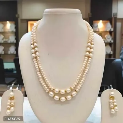 Fancy glass pearl Jewellery set