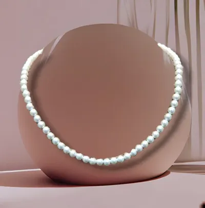 Western Party Wear Pearl Necklace For Women Girls