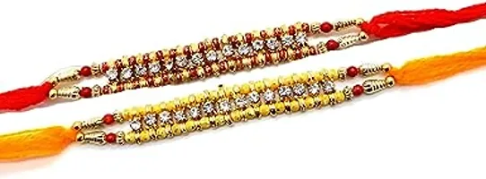 Designer Beautiful Rakhi For Brother (Pack Of 2)