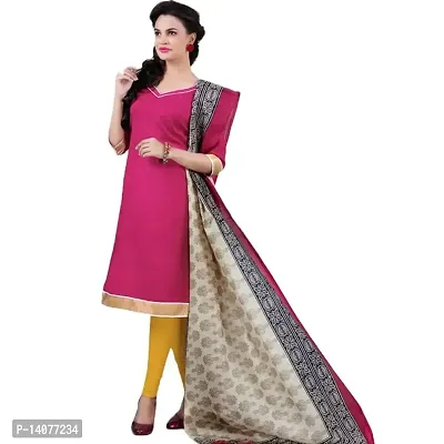 Giana Pink and Yellow Bhagalpuri Chudidar Suit-thumb2