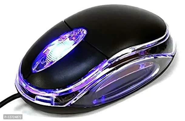 Readytech 3D Optical Wired Mouse for Laptop, Computer  Desktop (Black)
