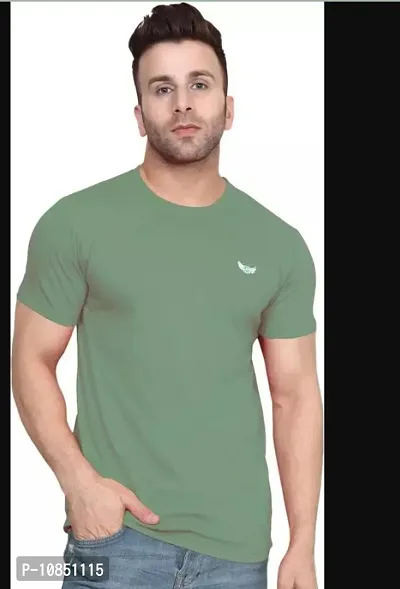 Stylish Fancy Polycotton Solid T-Shirts For Men