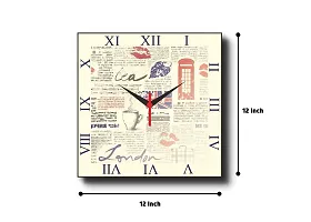 Go hooked Wall Clock| Wall Clock of Wood | Clock Without Glass| Clock for Home Stylish-thumb2