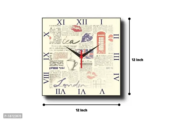 Go hooked Wall Clock| Wall Clock of Wood | Clock Without Glass| Clock for Home Stylish-thumb3