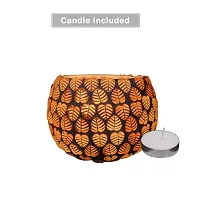 Go Hooked T-Light Mosaic Candle Holder for Home Decoration Mosaic Glass, for Bedroom, Office, Living Room, Dining Table, Festive Lights Decoration (Pack of 4)-thumb4