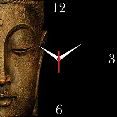 Go Hooked ViMe Design-2 MDF Wooden Printed Analogue Decorative Wall Clock