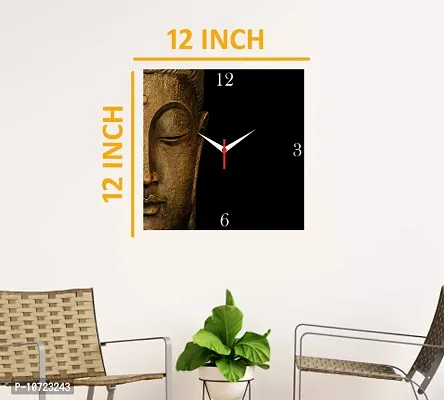 Go Hooked ViMe Design-2 MDF Wooden Printed Analogue Decorative Wall Clock-thumb3