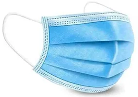 Go Hooked Non-Woven Fabric Disposable Surgical Mask, Anti-pollution Face Mask (Blue, Without Valve, Pack of 50) for Unisex-thumb3