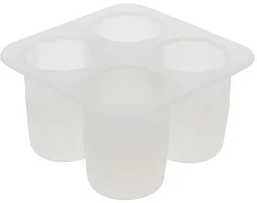 Jazz My Mobile White Silicone Ice Cube Tray (Pack of1)