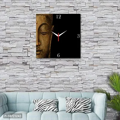 Go Hooked ViMe Design-2 MDF Wooden Printed Analogue Decorative Wall Clock-thumb2