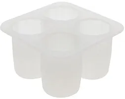 Jazz My Mobile White Silicone Ice Cube Tray (Pack of1)-thumb1