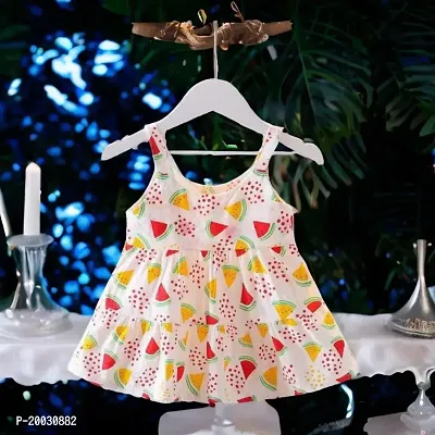 Stylish Print baby girl dress-thumb0