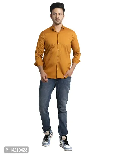 BRAVESTONE Men's Shirt Full-Sleeves Slim Fit Casual Comfortable and Stylish for Men-thumb4