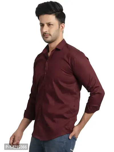 BRAVESTONE Men's Shirt Full-Sleeves Slim Fit Casual Comfortable and Stylish for Men-thumb2