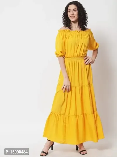 Casual Western Georgette Maxi Dress at Rs 500/piece in Surat | ID:  26028490555