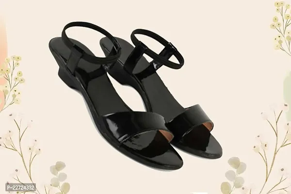 Spoiltbrat Presents Light Weight  Black Flat Sandal  For Women's . Comfortable To Wear Whole Day .-thumb4