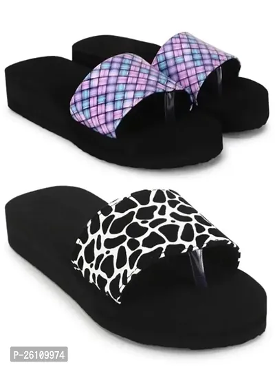 Stylish Fancy EVA Flip Flops For Women Pack Of 2