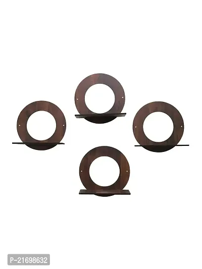 Wooden Wall Shelf Set Of 4 For Home Decor-thumb2