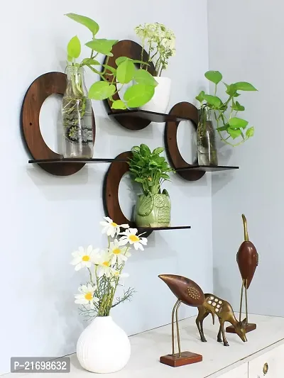 Wooden Wall Shelf Set Of 4 For Home Decor-thumb3