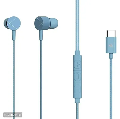 Stylish Headphones Blue In-Ear Wired Usb-thumb0