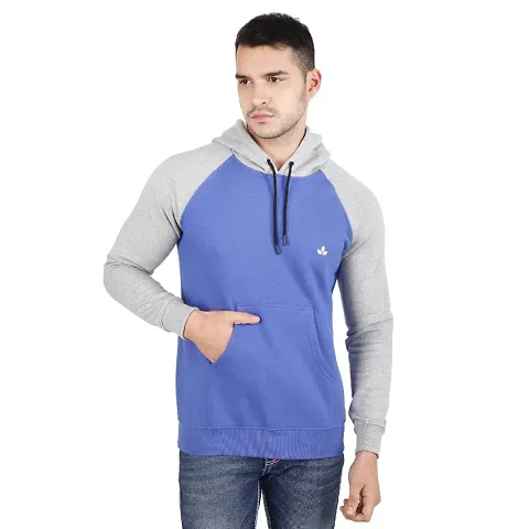 Riverhill Fleece Full Sleeves Hooded Sweatshirt with Kangaroo Pocket