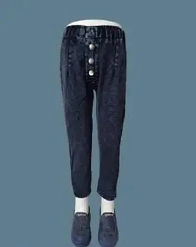 Stylish Black Denim Jeans For Girls