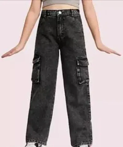 Stylish Black Denim Jeans For Women
