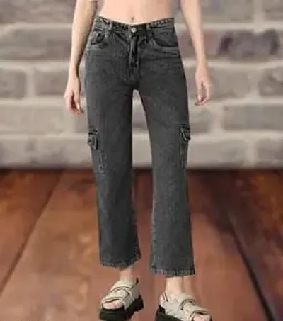 Stylish Black Denim Jeans For Women