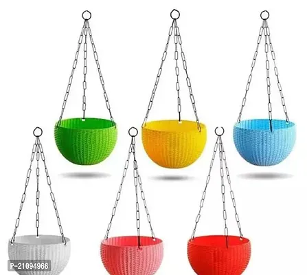 Designer Multicoloured Plastic Wall Hanging Pack Of 6