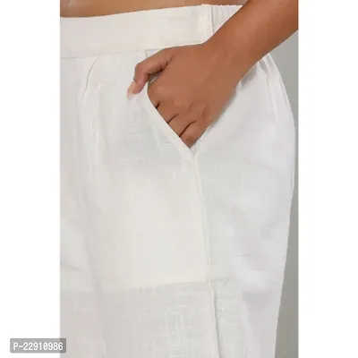 Linen-Cotton Pleated Pants