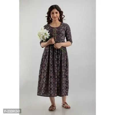 Trendy Cotton Ethnic Gowns For Women-thumb0