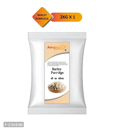 Annprash Premium Quality Jau Daliya 2 kg Pack  Barley Porridge