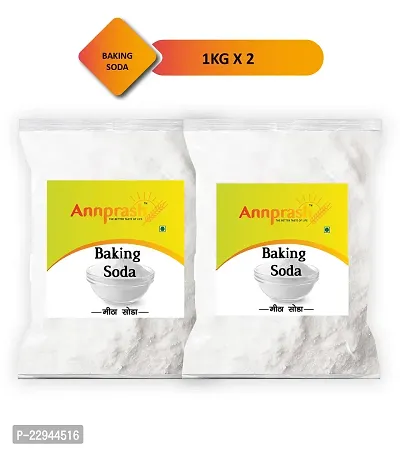 Annprash Premium Quality Baking Soda 2 kg (1 kg x 2 Pack ) (Meetha Soda)