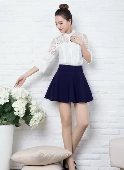 Elegant Solid Skirts For Women