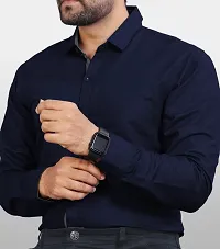 Stylish Regular Fit  Cotton  Long Sleeves Casual Shirt for Men-thumb2