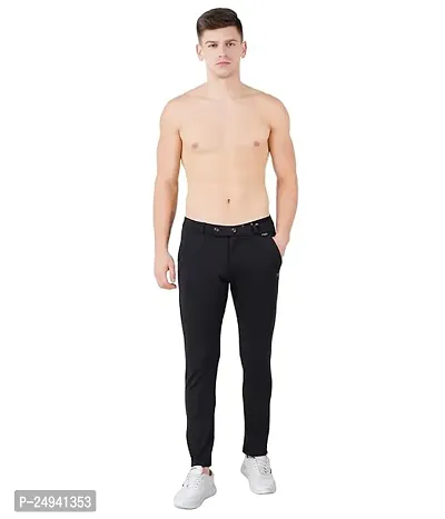 Mens 4 Way Lycra Strechable casual Trousers  Pant / black color /-thumb3