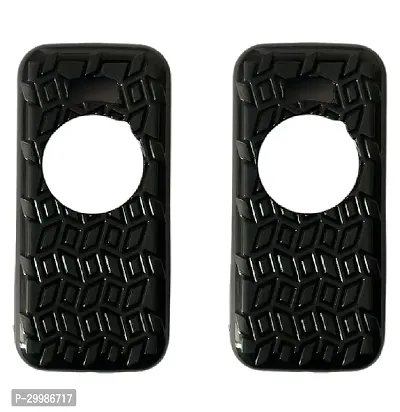 Jio Phone Prima 4G Pack Of 2 Classic Pattern Tpu Heavy Duty Extra Grip Soft Flexible Mobile Phone Back Case Pouch Cover Combatble For (Jio Phone Prima 4G (Black))-thumb0