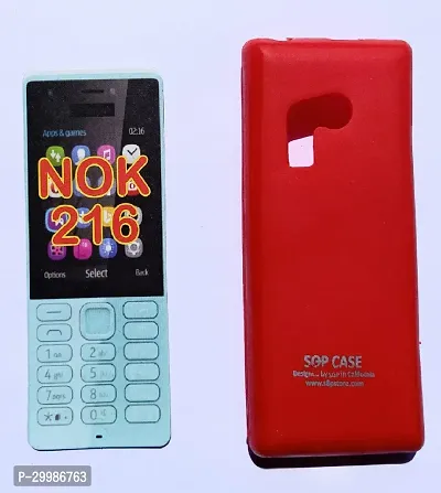 Tpu Silicone Case Compatible With Nokia 4G (2021) - Soft Flexible Protective Phone Cover For (Nokia Old 216/150 Red)-thumb0