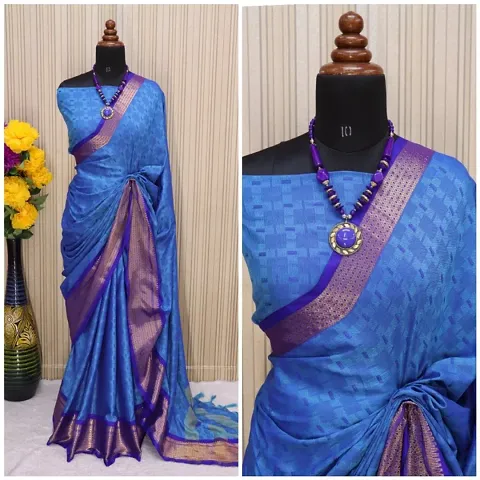 Beautiful Khadi Saree With Blouse Piece