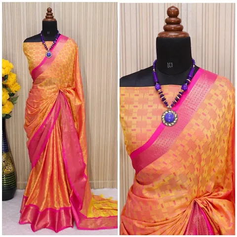 Beautiful Khadi Saree With Blouse Piece