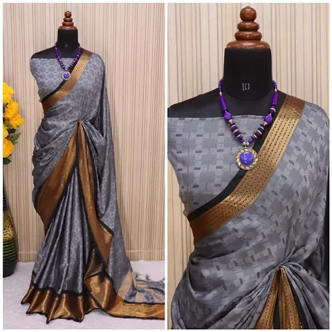 Beautiful Pure Silk Printed Sarees With Blouse Piece