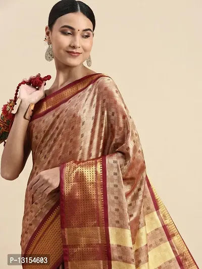 Woven Designer Cotton Silk Jacaaurd Saree-thumb0