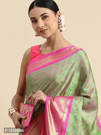 Woven Designer Cotton Silk Jacaaurd Saree-thumb0