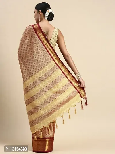 Woven Designer Cotton Silk Jacaaurd Saree-thumb3